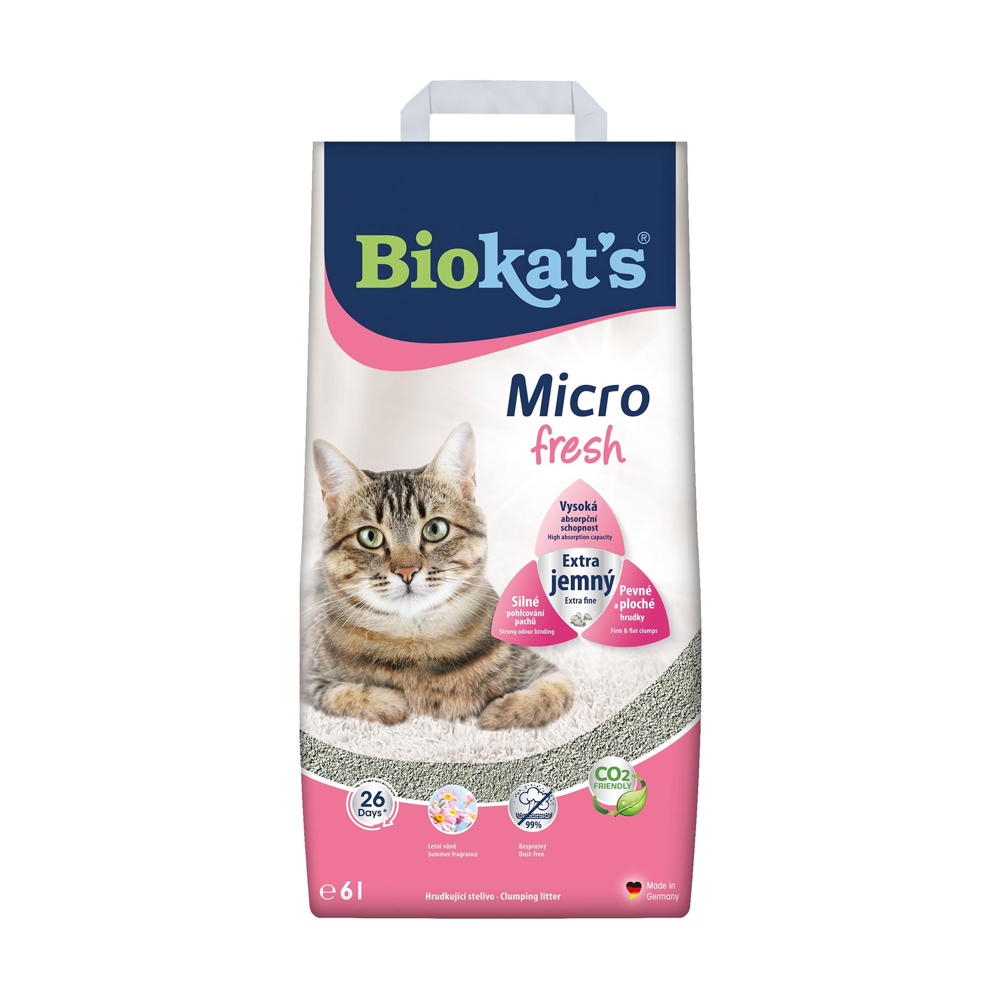 Уцінка! Наповнювач туалетів для кішок Biokat's Micro Fresh бентонітовий, 6 л (G-613925)